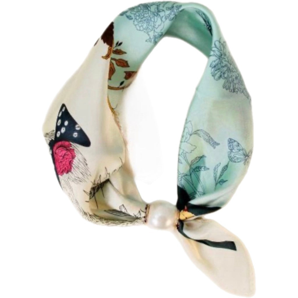 Chloe Scarf w. magnetic pearl