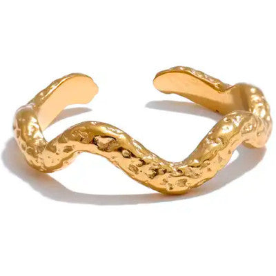wolff jewlwry; Rustic Wave Ring