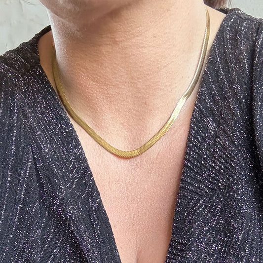 Kleo Big Necklace 5 mm - 18 karat guldbelagt