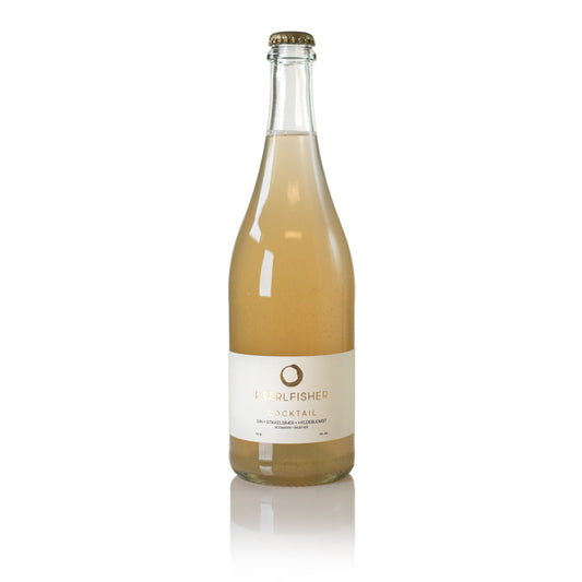 Pearlfisher Cocktail med Gin, Stikkelsbær, Hyldeblomst, Rosmarin & Ingefær
