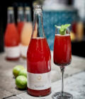 Pearlfisher Cocktail med Rom, Jordbær, Mynte, Limeblade & Szechuan Peber