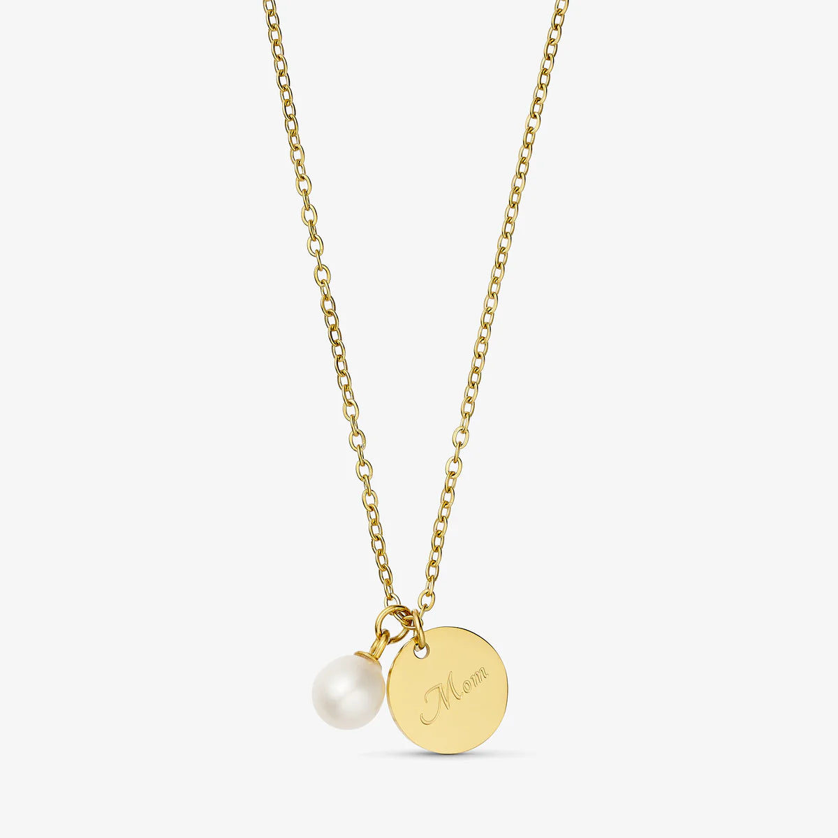 wolff jewlwry; Pearl Necklace - MOM - 18 karat guldbelagt