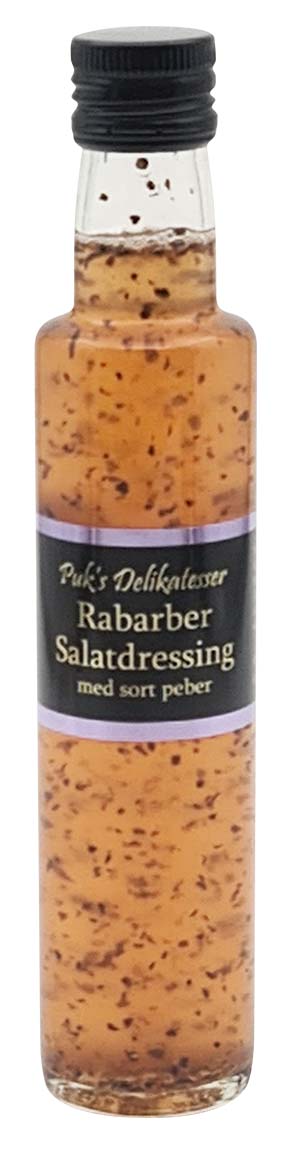 puks Rabarber Salatdressing med sort peber