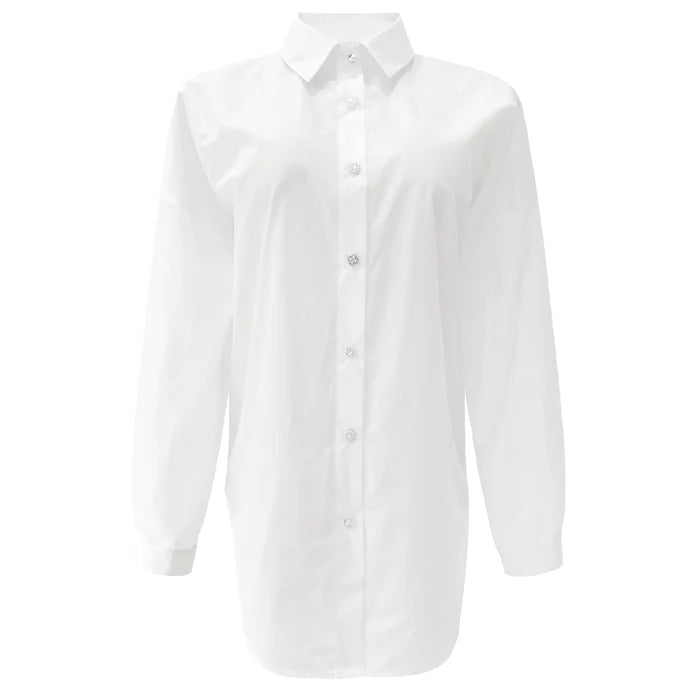 SARA LS SHIRT - WHITE 21223