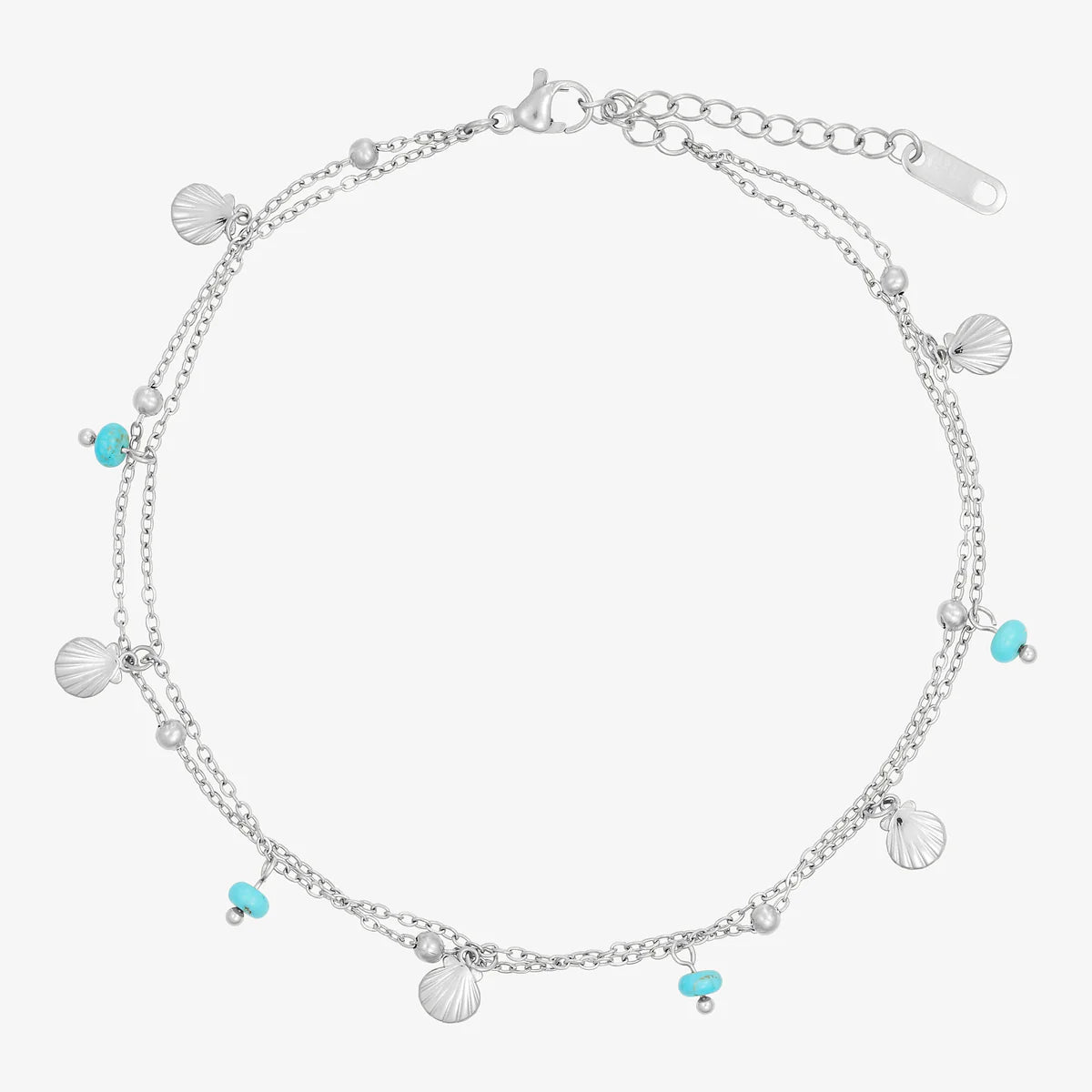 Wolff Jewelry: Shelli Anklet - Sølvfarvet