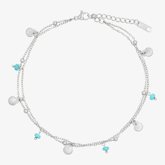 Wolff Jewelry: Shelli Anklet - Sølvfarvet