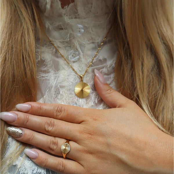 Sunny Necklace - 18 karat guldbelagt