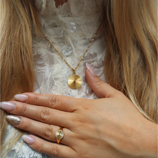 Sunny Necklace - 18 karat guldbelagt