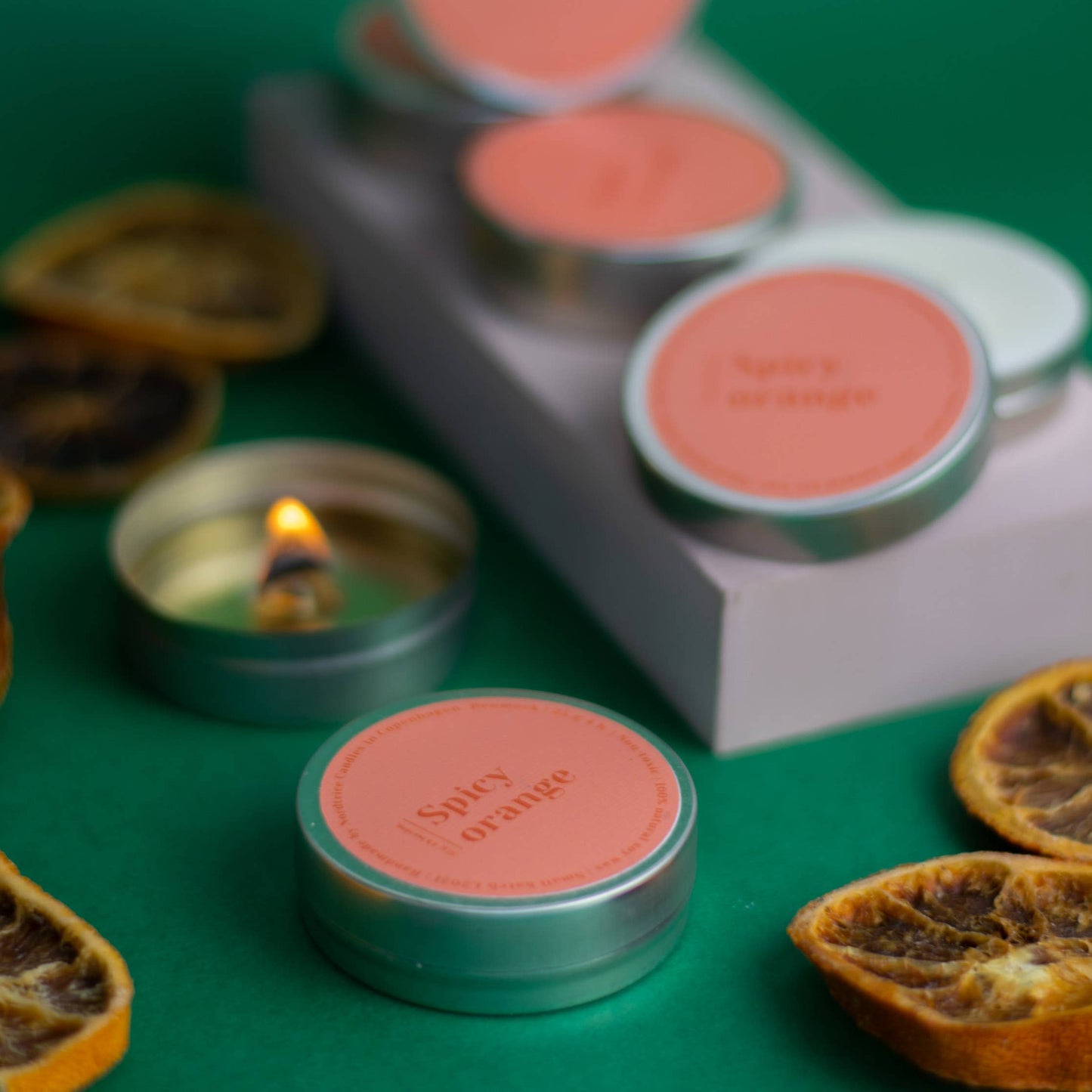 Mini duftende sojelys, Spicy Orange