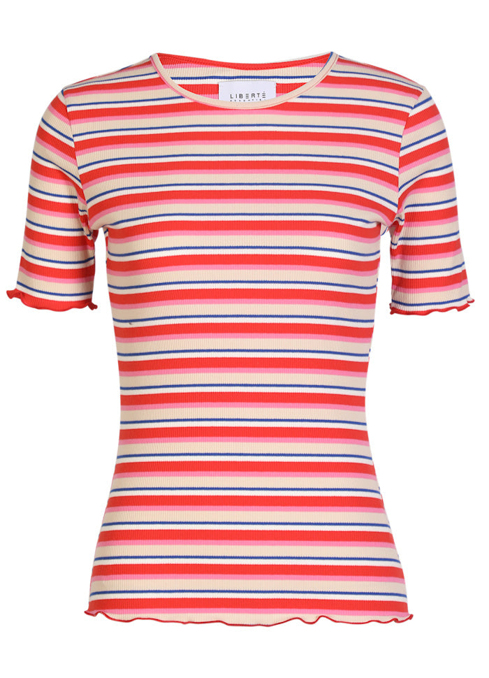 NATALIA-SS-BLOUSE  stribet tshirt