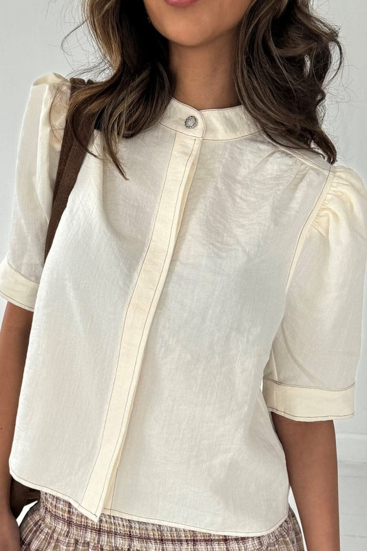 14847 Moe blouse- offwhitw