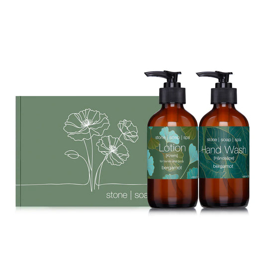 stone soap : Gavepakke - Håndsæbe og lotion - Bergamot