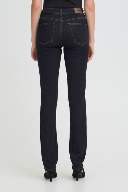 PZEMMA HW JEANS MEDIUM STRAIGH unwashed denim