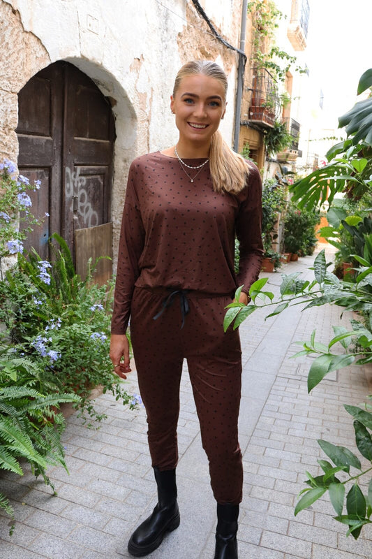 9504 Alma-Ls-Top Brown Black Heart