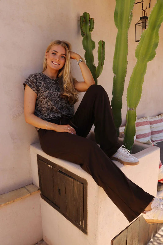 9564 ALMA-WIDE-PANTS mocca