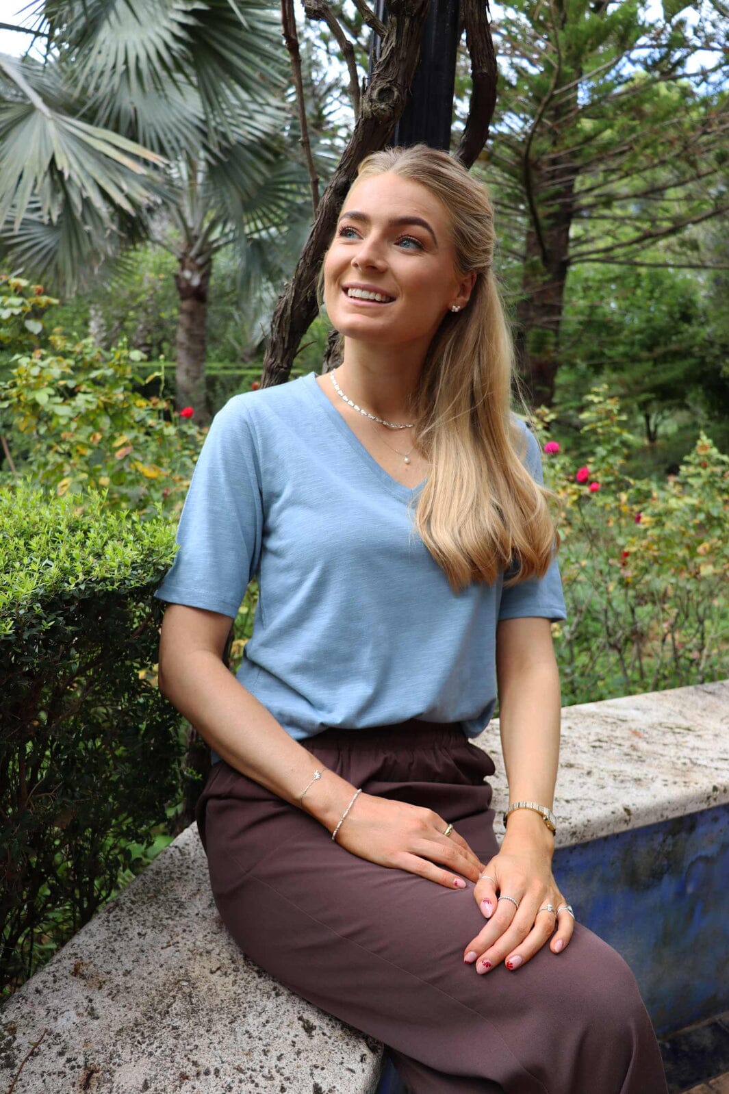 Ulla Ss Vneck Tshirt 21675