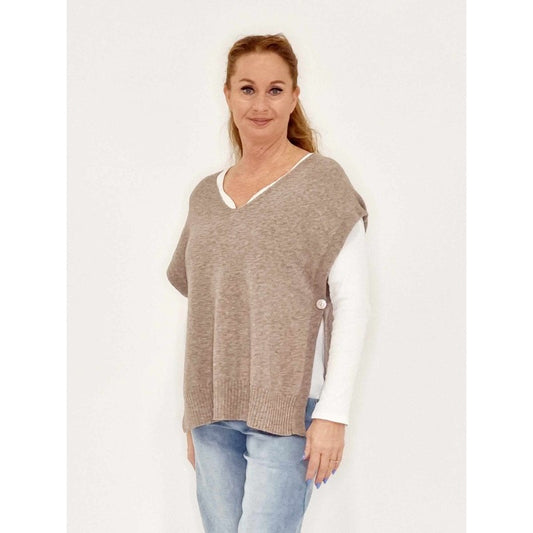 133396 Poncho bluse