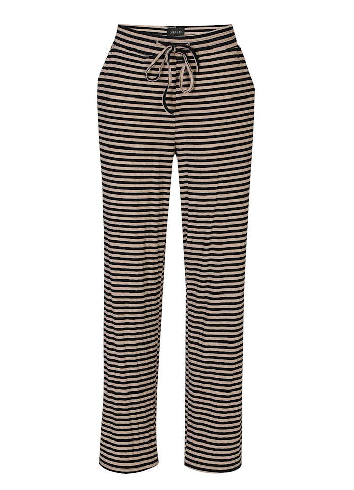 22061 NATALI PANTS BLACK SAND STRIPE