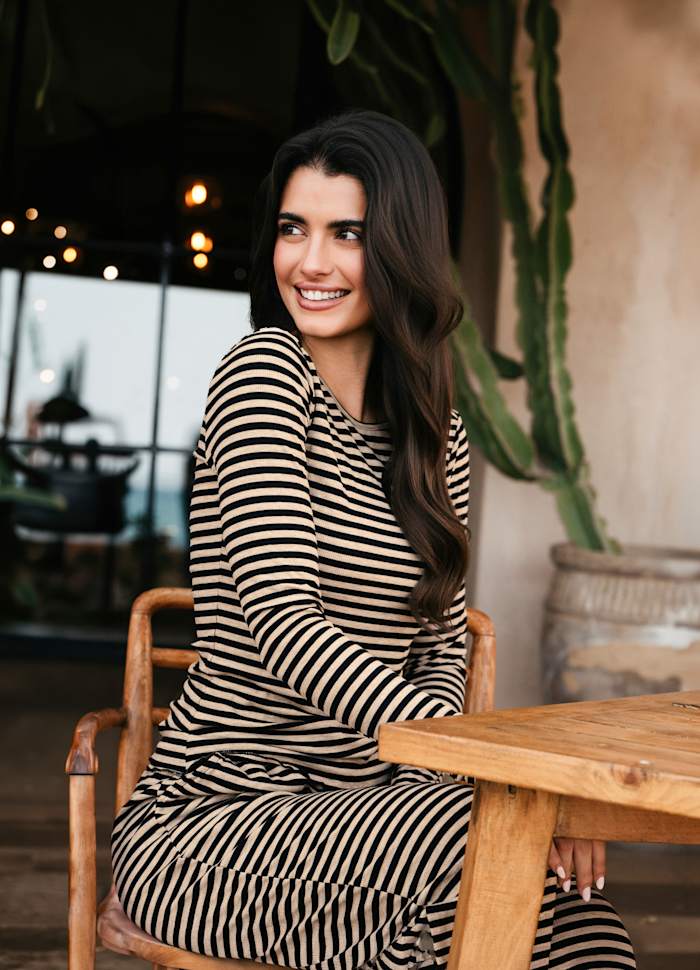 9914 NATALIA BLACK SAND STRIPE